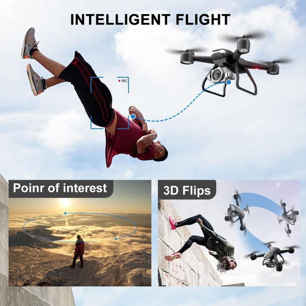 2026 V14 Professional Drone | 6K HD Dual Camera, WiFi FPV, Portable RC Quadcopter, 2 Batteries