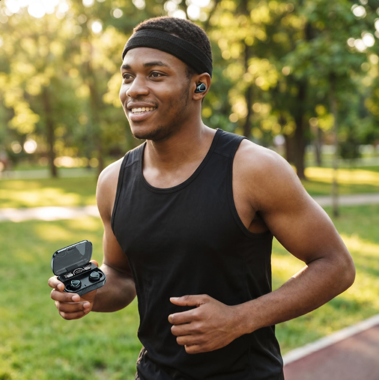 TWS Wireless Earbuds | LED Display Charging Case, Touch Control, Deep Bass