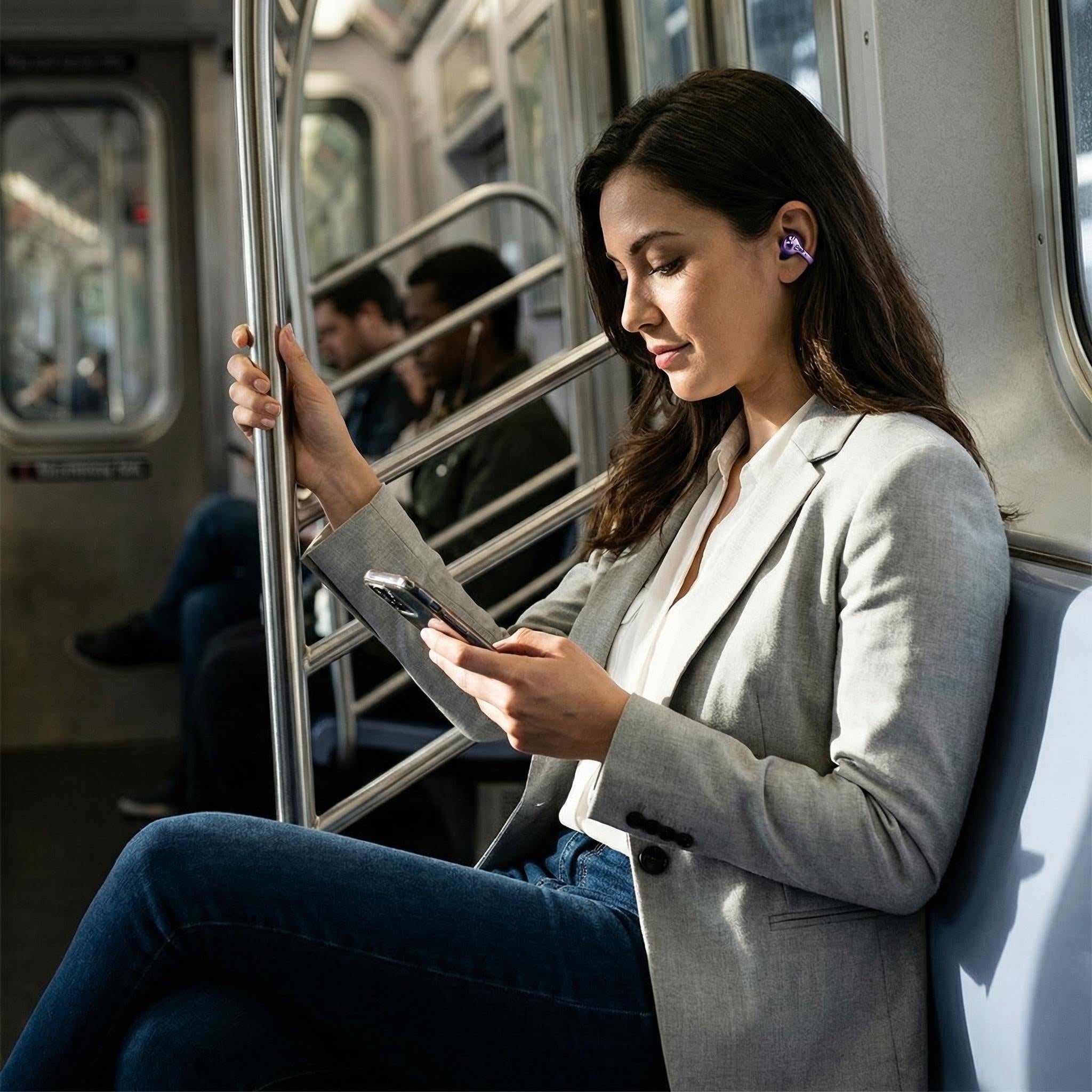 Ear Clip AI Translation Earphones | Bluetooth 6.0, Noise Cancelling, Open Ear
