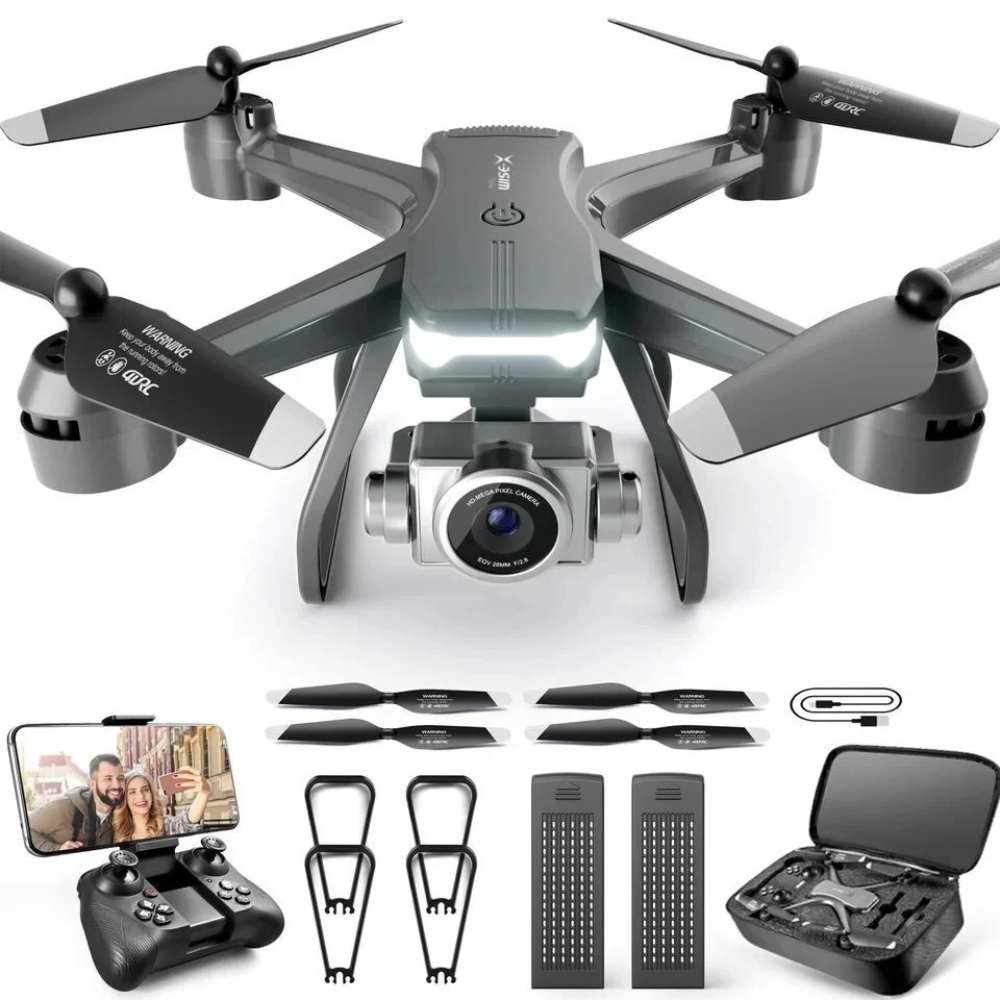 2026 V14 Professional Drone | 6K HD Dual Camera, WiFi FPV, Portable RC Quadcopter, 2 Batteries