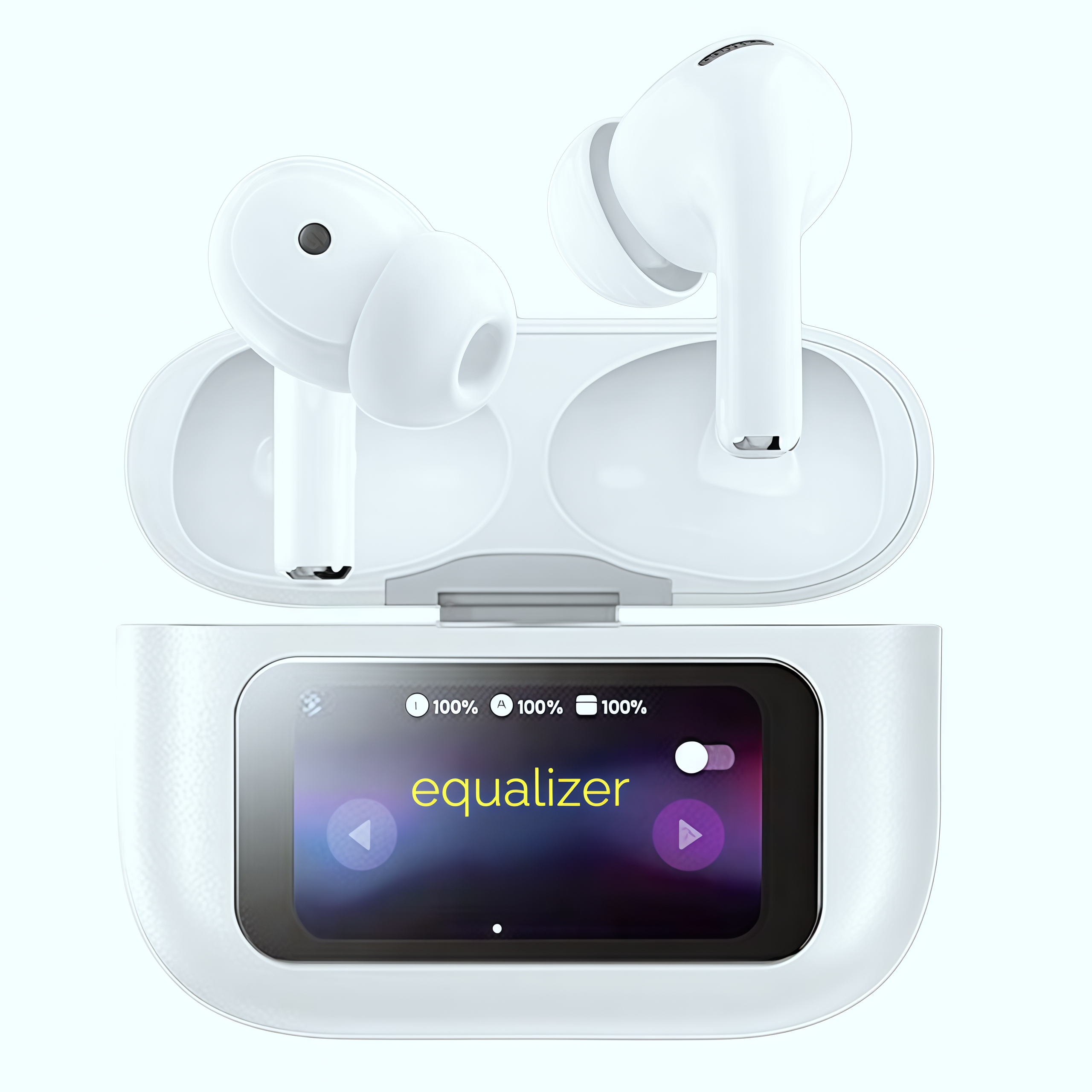 AI Real-Time Translation Earbuds | LED Display, Long Range, Active Noise Cancelling, IPX7