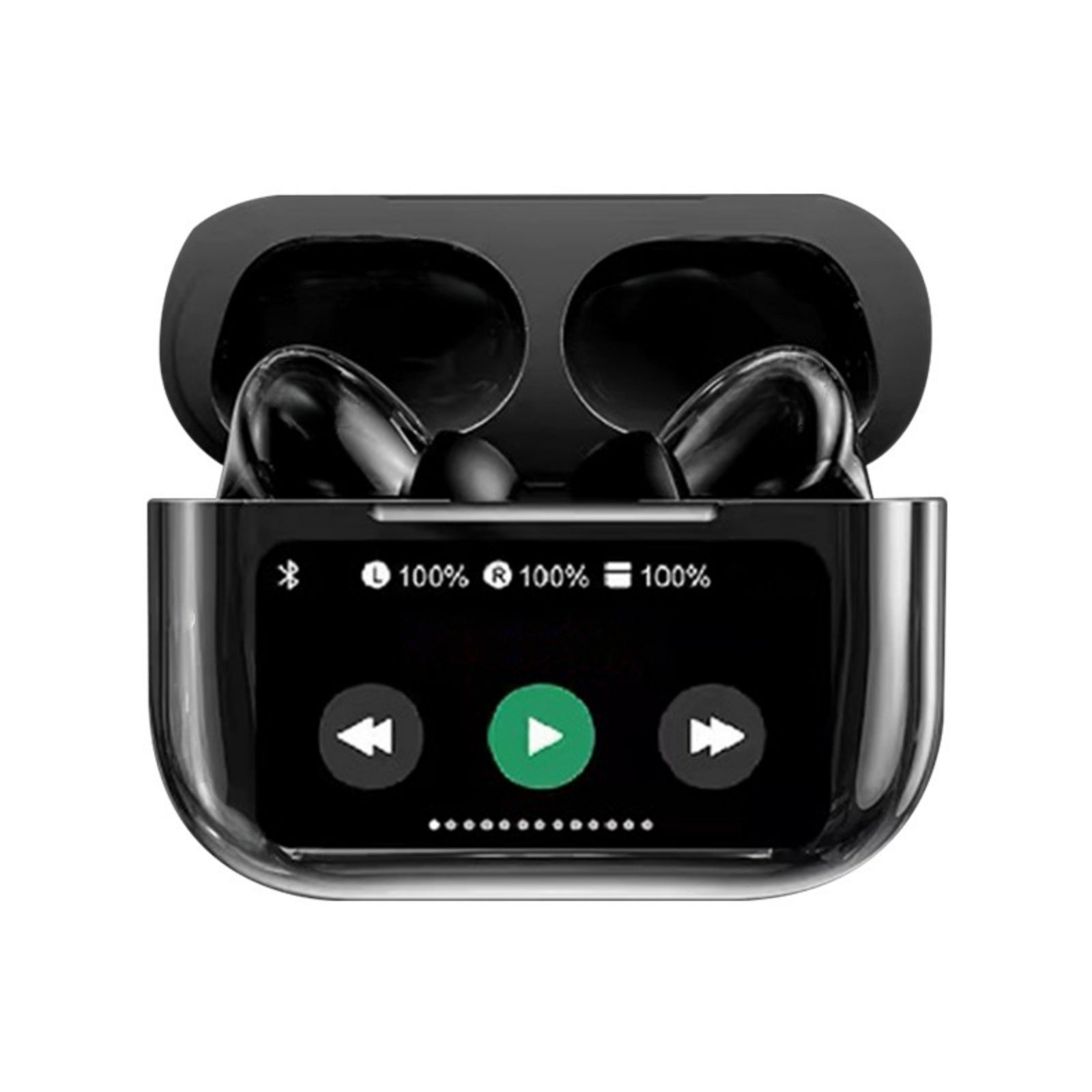 AI Real-Time Translation Earbuds | LED Display, Long Range, Active Noise Cancelling, IPX7