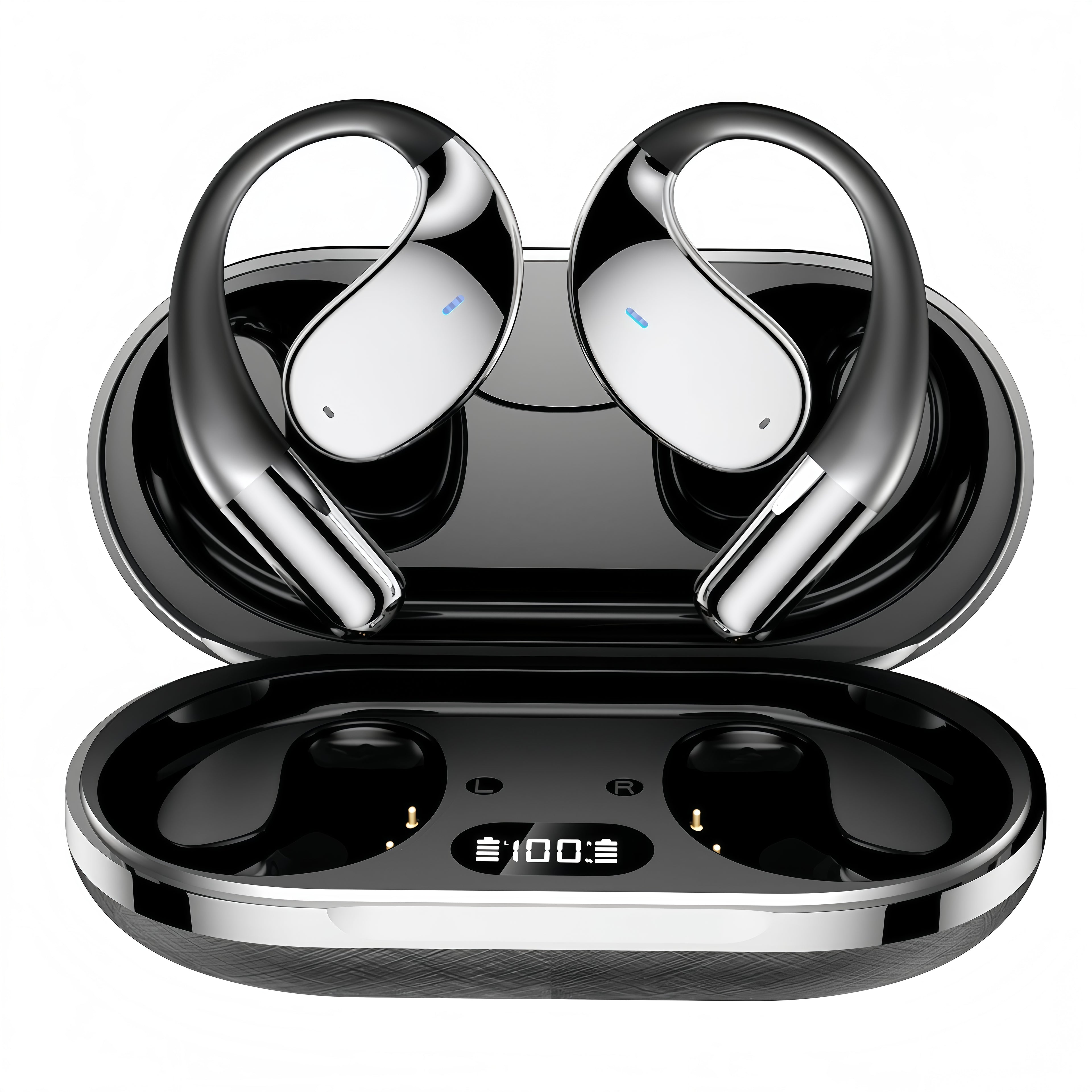 AI Real-Time Translation Earbuds | 80-Hour Battery, Deep Bass, IPX7 Waterproof